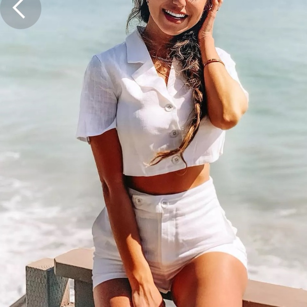 Addison Set White Women's Shorts princess Polly - Picture 9 of 9